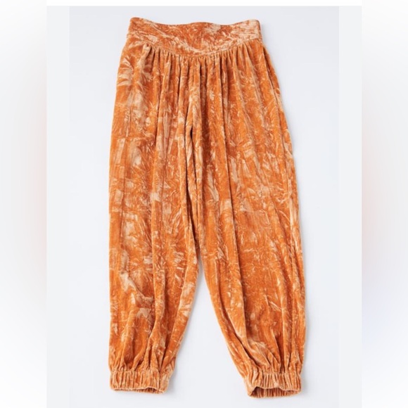 UO Aurora Crushed Velvet Jogger Pant - Size Large - Picture 2 of 6